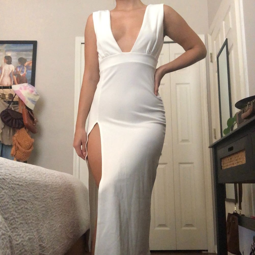 White Midi Dress